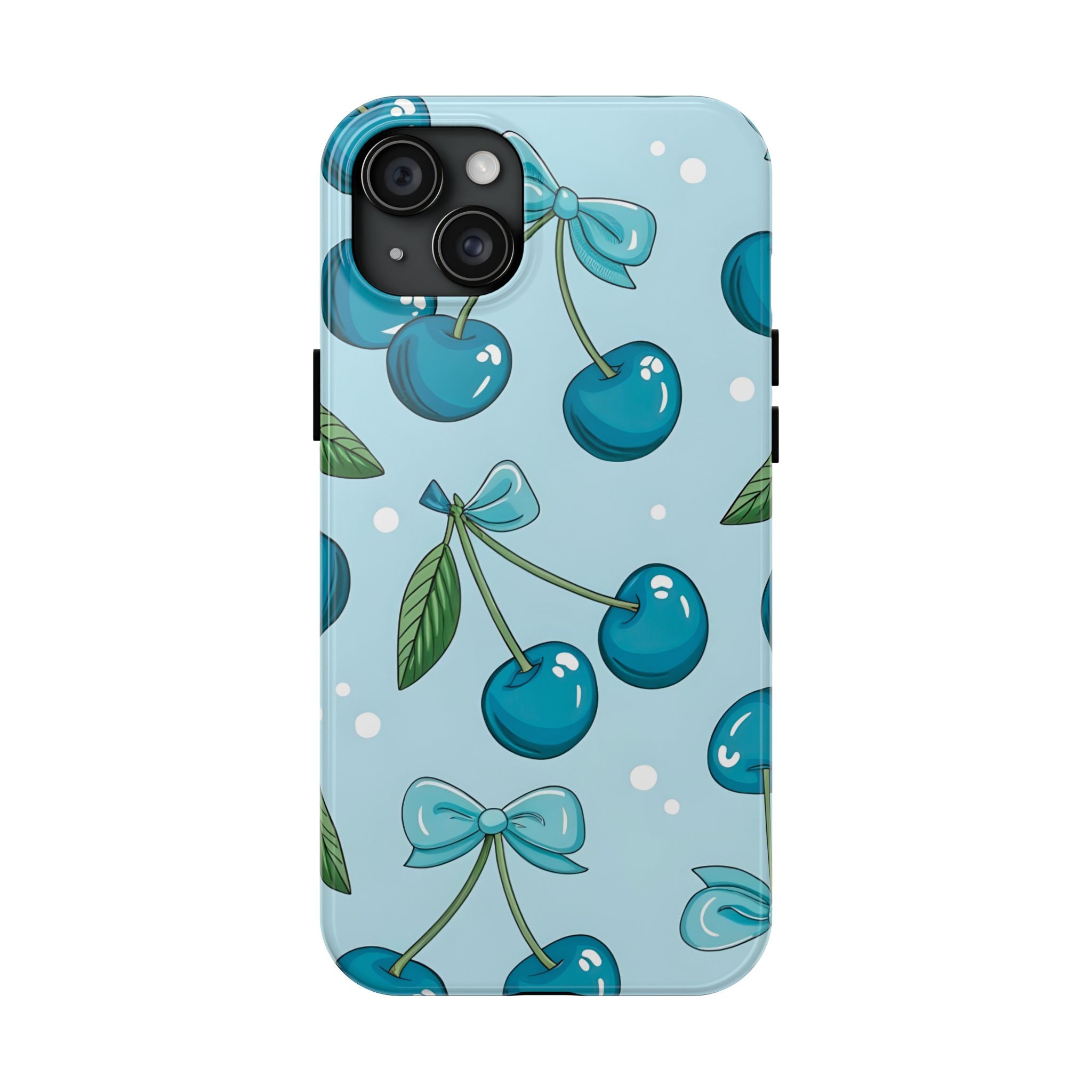 Blue Cherry Phone Case for iPhone and Samsung Galaxy Series