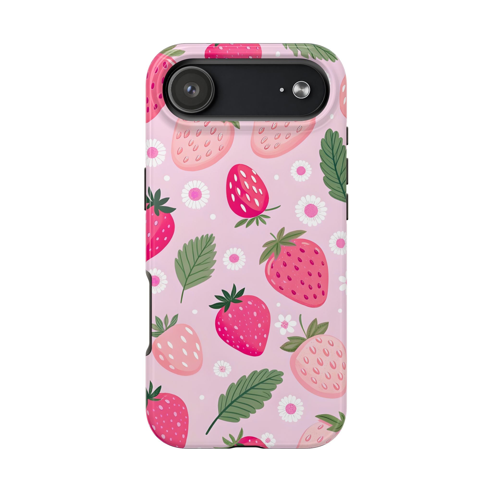 Pink Strawberry Phone Case for iPhone and Samsung Galaxy Series