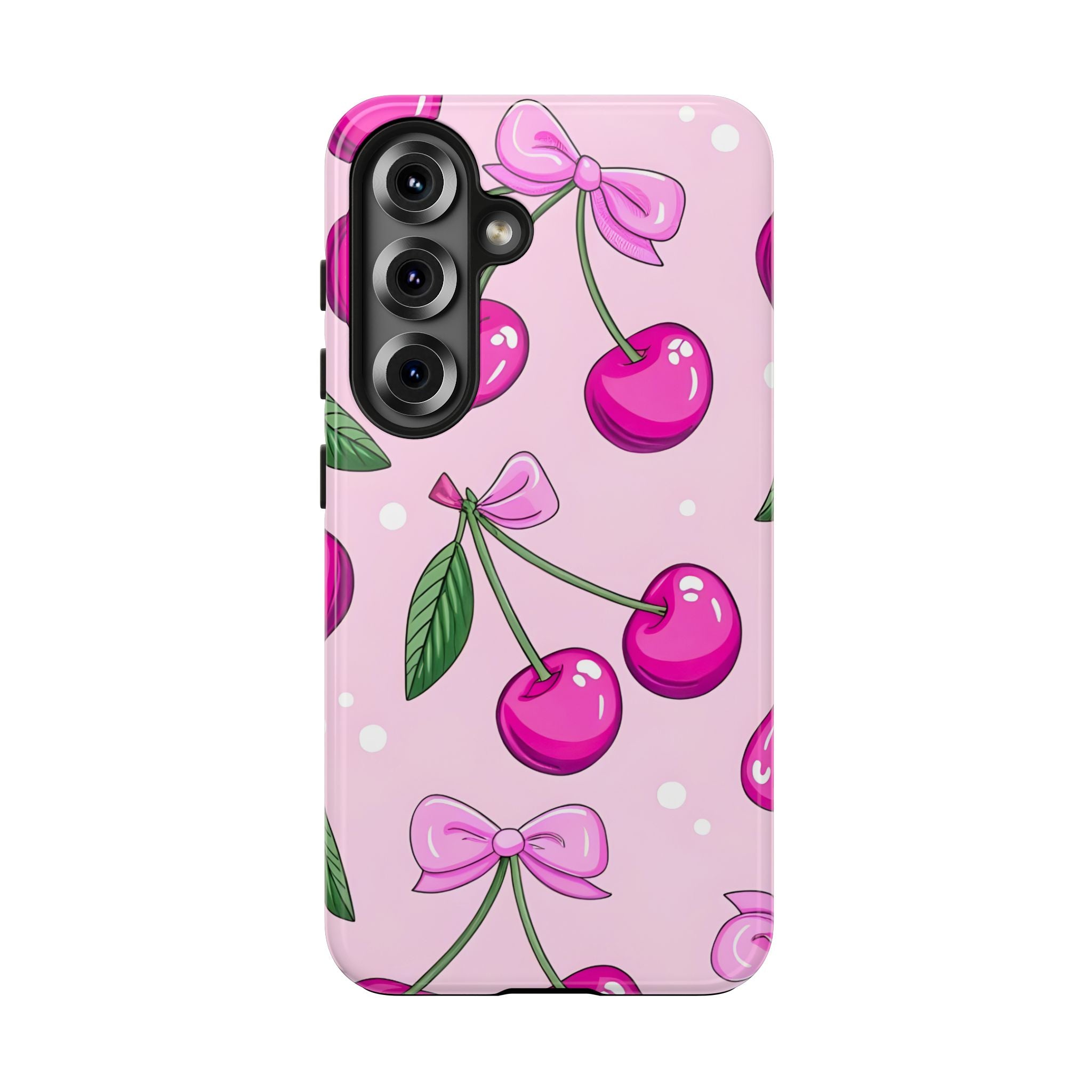 Pink Cherry Phone Case for iPhone and Samsung Galaxy Series
