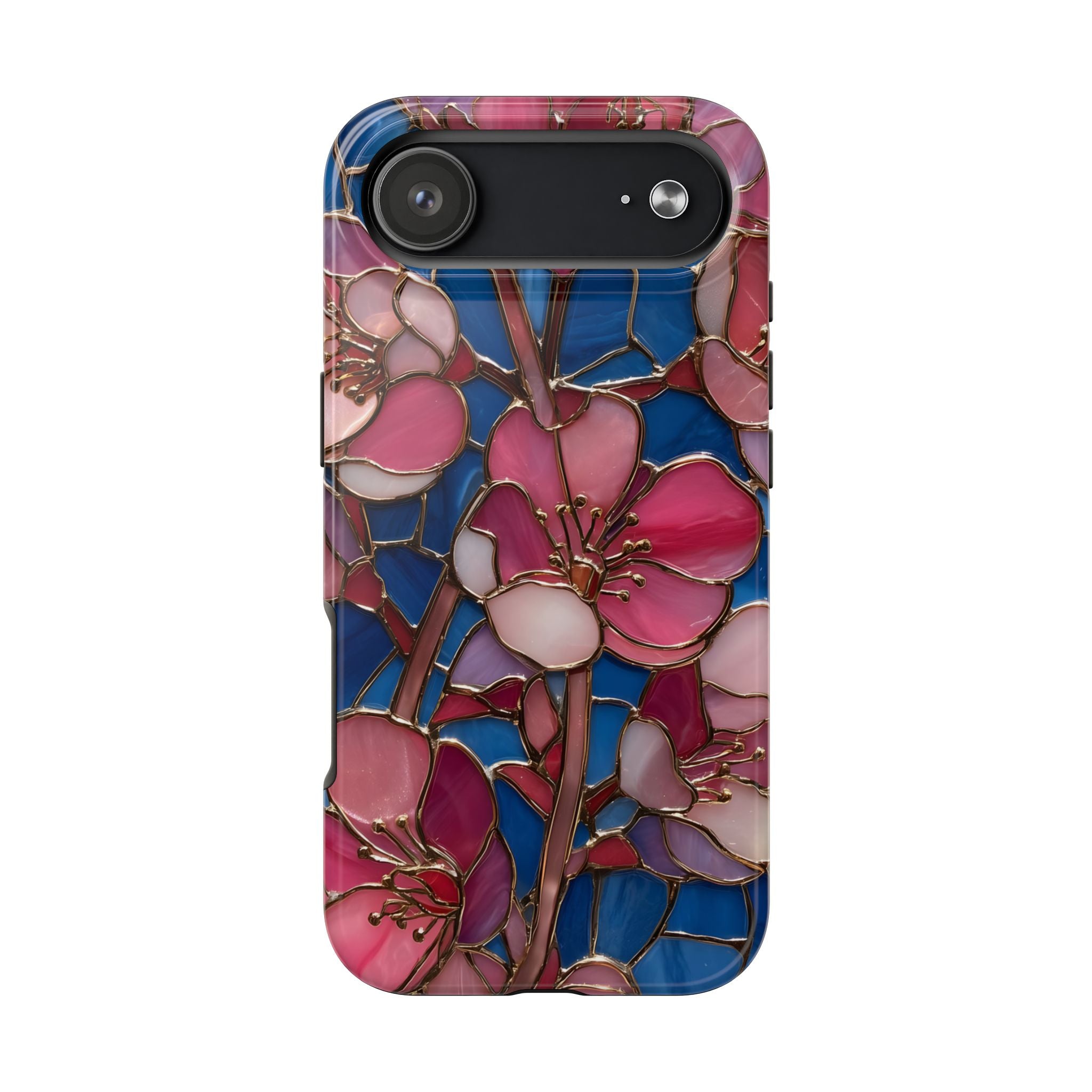Floral Stained Glass Inspired Phone Case for iPhone and Samsung Galaxy Series