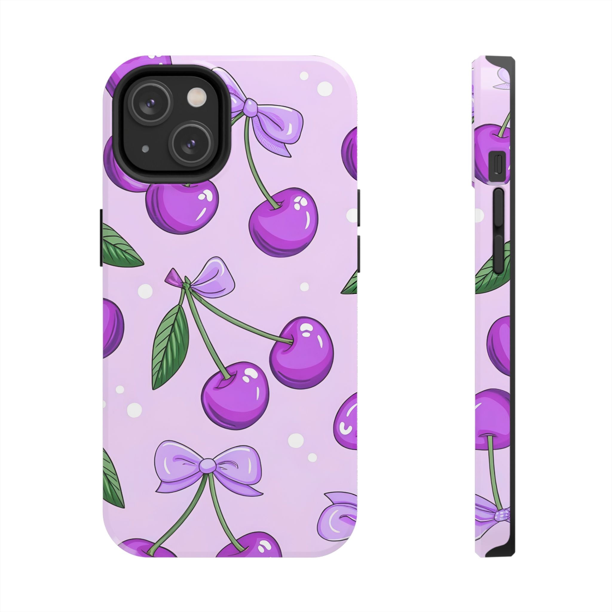 Purple Cherry Phone Case for iPhone and Samsung Galaxy Series