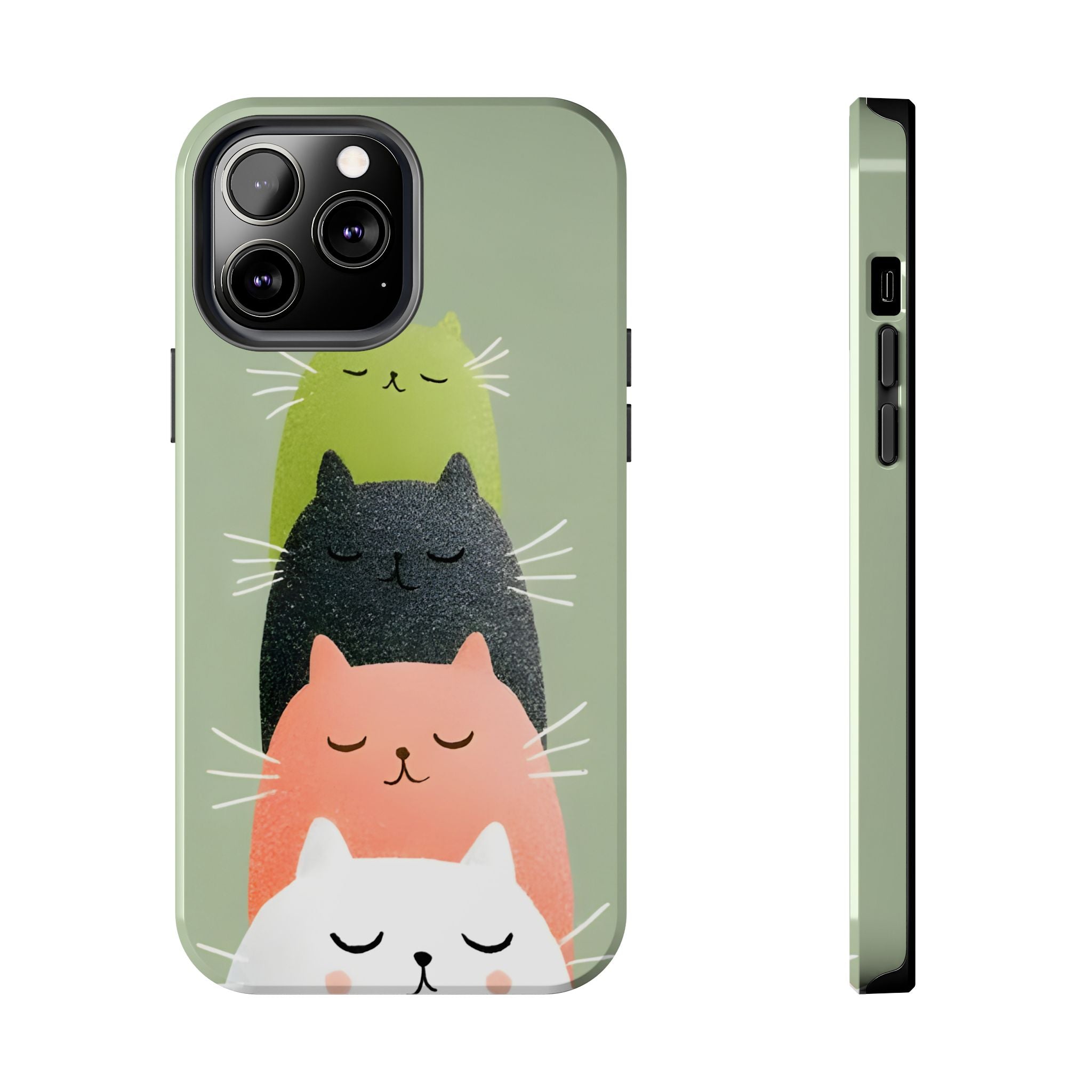 Quadruplets Cats Tough Phone Case for iPhone and Samsung Galaxy Series