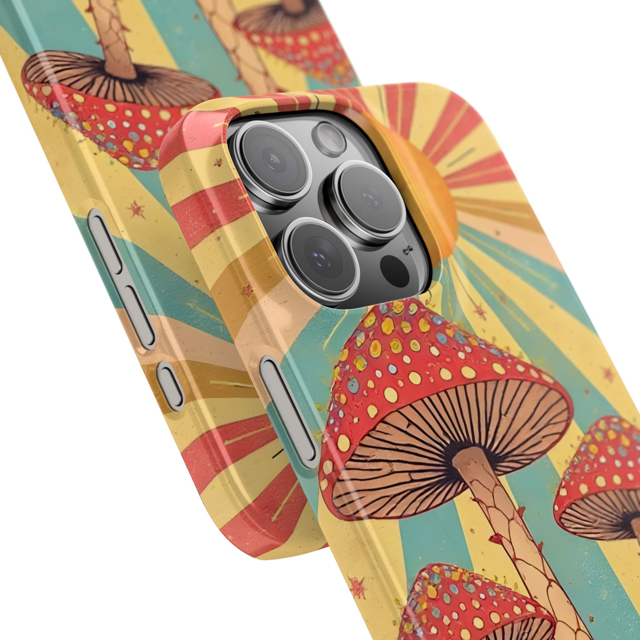 Colorful Cottagecore Slim Phone Case for iPhone and Samsung Galaxy Series