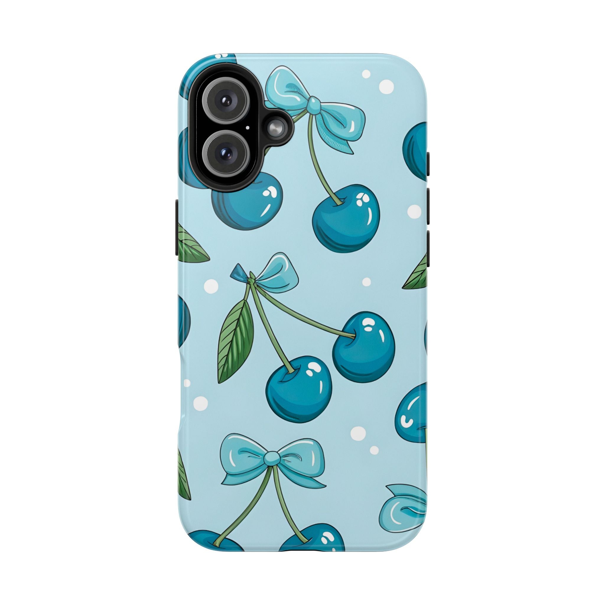 Blue Cherry Phone Case for iPhone and Samsung Galaxy Series