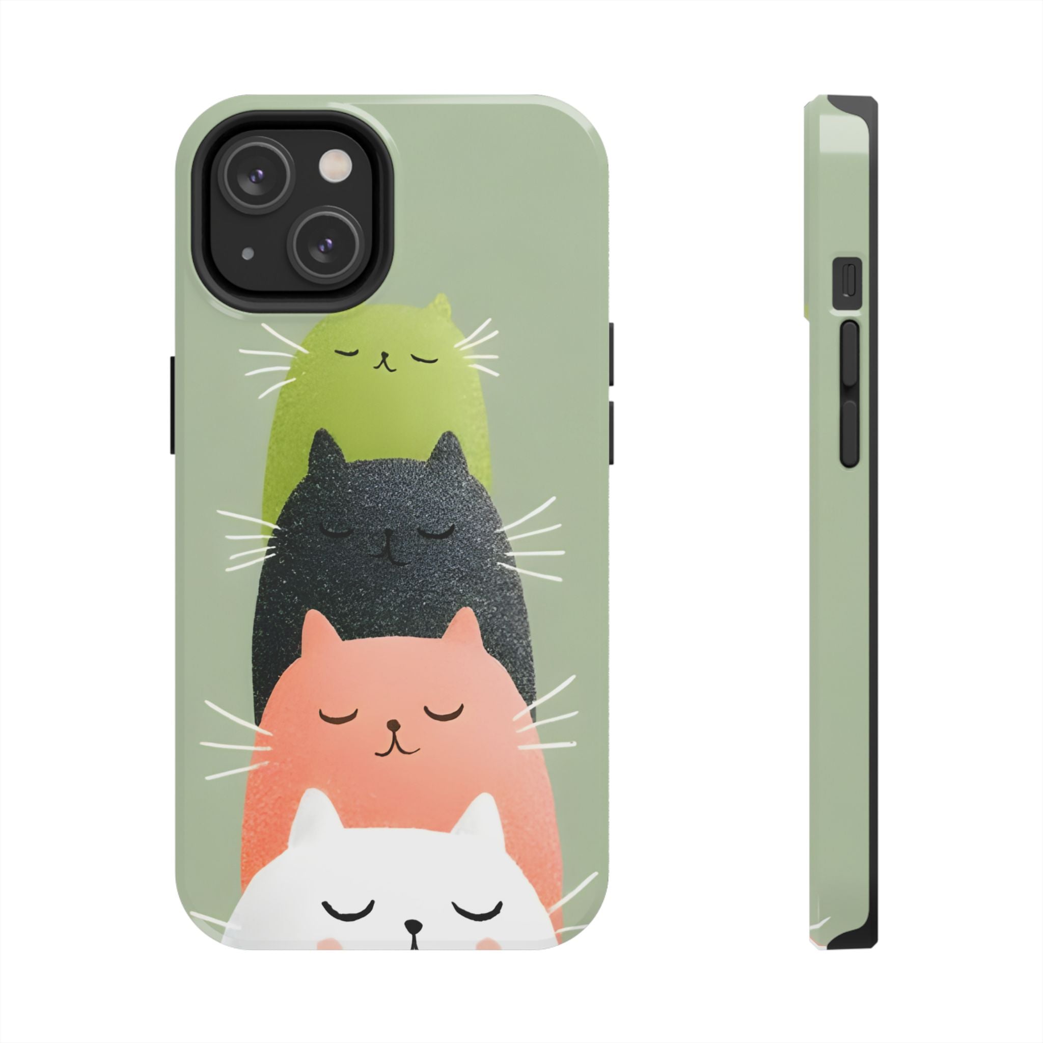 Quadruplets Cats Tough Phone Case for iPhone and Samsung Galaxy Series